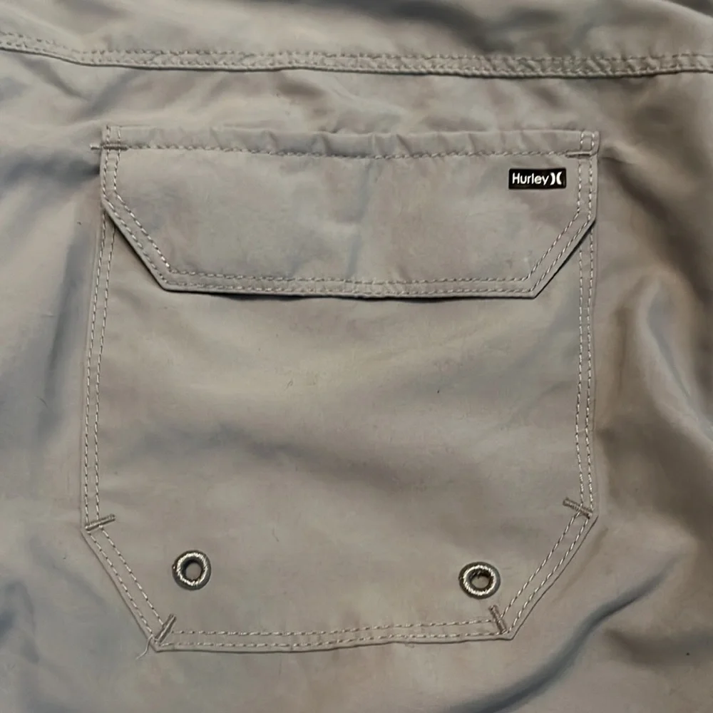 NWOT Hurley Men's Americana Icon Solid Grey Boardshort Size 34